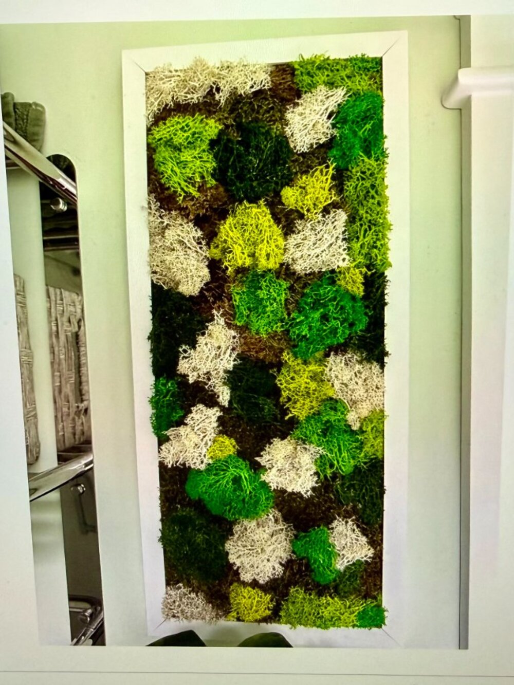Moss Wall Art Picture Frame Handmade Preserved Moss Wall Decor Living Wall Print